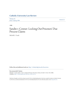 Locking Out Prisoners` Due Process Claims