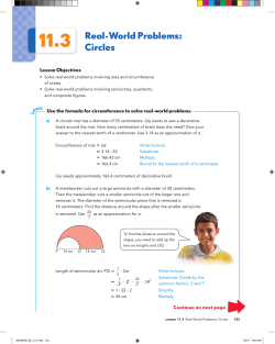 11.3 Real-World Problems: Circles