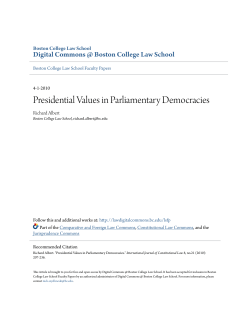 Presidential Values in Parliamentary Democracies