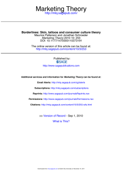 Marketing Theory