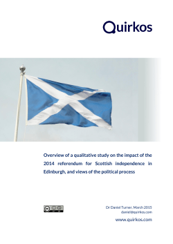 research project we did on the Scottish Referendum Project