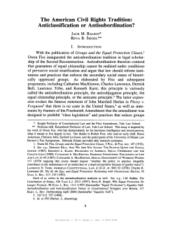 The American Civil Rights Tradition