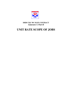 Annexure 1 - Part II - Unit rate scope