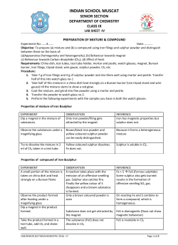 class_ix_chemistry_preparation of mixture and compound_labsheet_4
