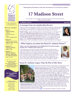 17 Madison Street - Susan B. Anthony House