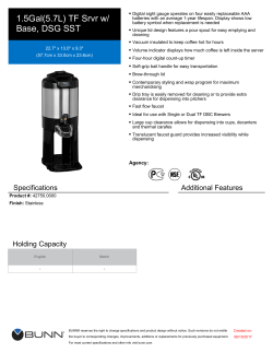 1.5Gal(5.7L) TF Srvr w/ Base, DSG SST