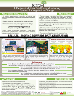 A Pantropical Near Real Time Monitoring