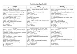 Topic Planning &ndash; Cycle B &ndash; Y5/6 Autumn Spring Summer