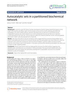 Autocatalytic sets in a partitioned biochemical network