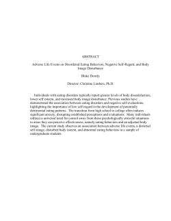 ABSTRACT Adverse Life Events on Disordered Eating Behaviors