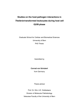 Studies on the host-pathogen interactions in