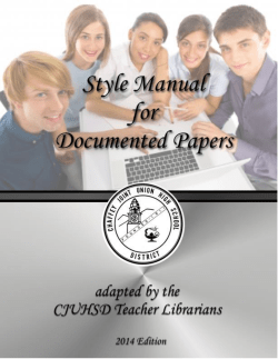 CJUHSD Style Manual
