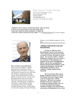 June 2005 Newsletter - Third Haven Friends Meeting
