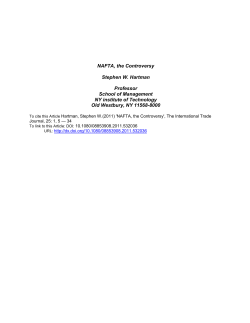 NAFTA, the Controversy - NYIT Logo (New York Institute of