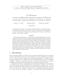 a recipe for differential expression analyses of RNA-seq