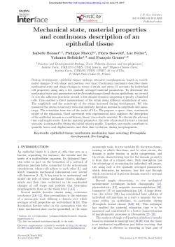 Mechanical state, material properties and continuous description of