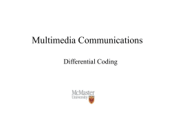 Multimedia Communications - McMaster University > ECE