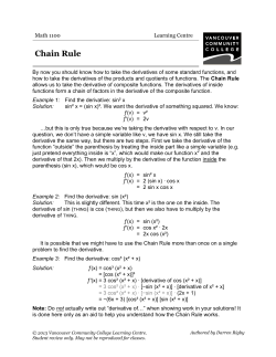 Chain Rule - VCC Library