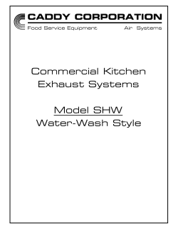 Commercial Kitchen Exhaust Systems Model SHW Water