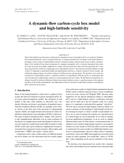 A dynamic-flow carbon-cycle box model and high
