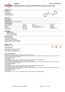 PE0160 Benzoyl peroxide, moistened with 25% H2O, extra pure, Ph