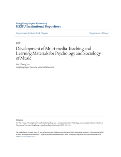 Development of Multi-media Teaching and Learning Materials for