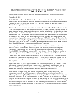 diamond resorts international announces matthew avril as chief