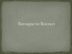 Baroque to Rococo slides