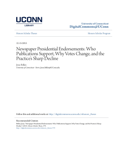 Newspaper Presidential Endorsements