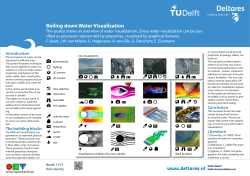 This poster shows an overview of water visualizations. Every water