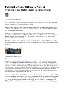 Potential of Using QBmix to Prevent Micronutrient Deficiencies in