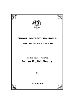 Indian English Poetry