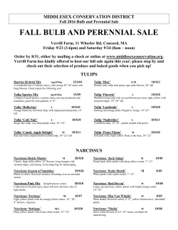 fall 2016 brochure - Middlesex Conservation District