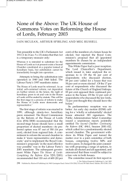 None of the Above: The UK House of Commons Votes on