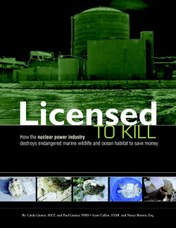 Licensed to Kill - Nuclear Information and Resource Service