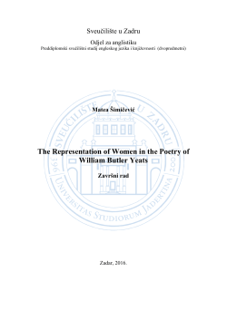 The Representation of Women in the Poetry of William Butler Yeats
