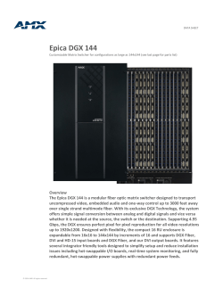 Data Sheet - Epica DGX 144