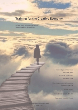 Training for the Creative Economy