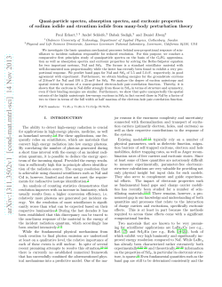 Quasi-particle spectra, absorption spectra, and excitonic properties