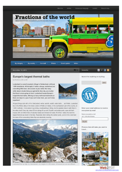 Europe`s largest thermal baths | Fractions of the world