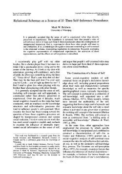 Relational Schemas as a Source of If-Then Self