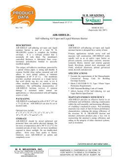 Data Sheet - WR Meadows