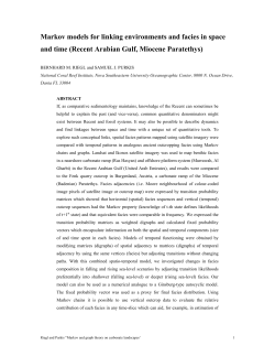 Markov models for linking environments and facies in space and time