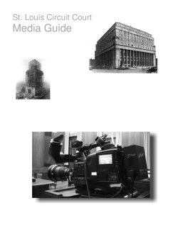 Media Guide - City of St. Louis Circuit Court
