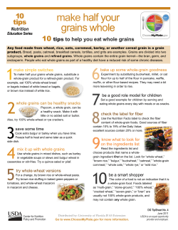 make half your grains whole
