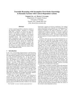 Tractable Reasoning with Incomplete First