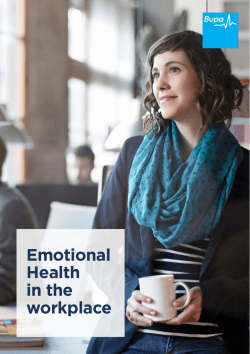 Emotional Health in the workplace