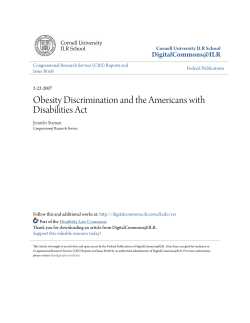 Obesity Discrimination and the Americans with Disabilities Act