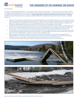 the dangers of ice damage on docks