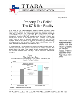 Property Tax Relief: The $7 Billion Reality